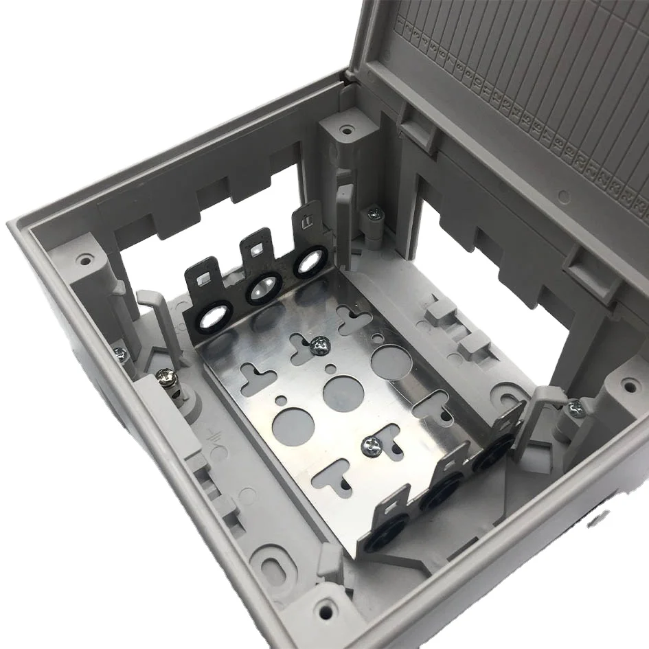 ANSHI ISO9001 Indoor Coin Key Lock Krone Box 10/20/30 Pairs Plastic Telephone Distribution Box Telecom Parts