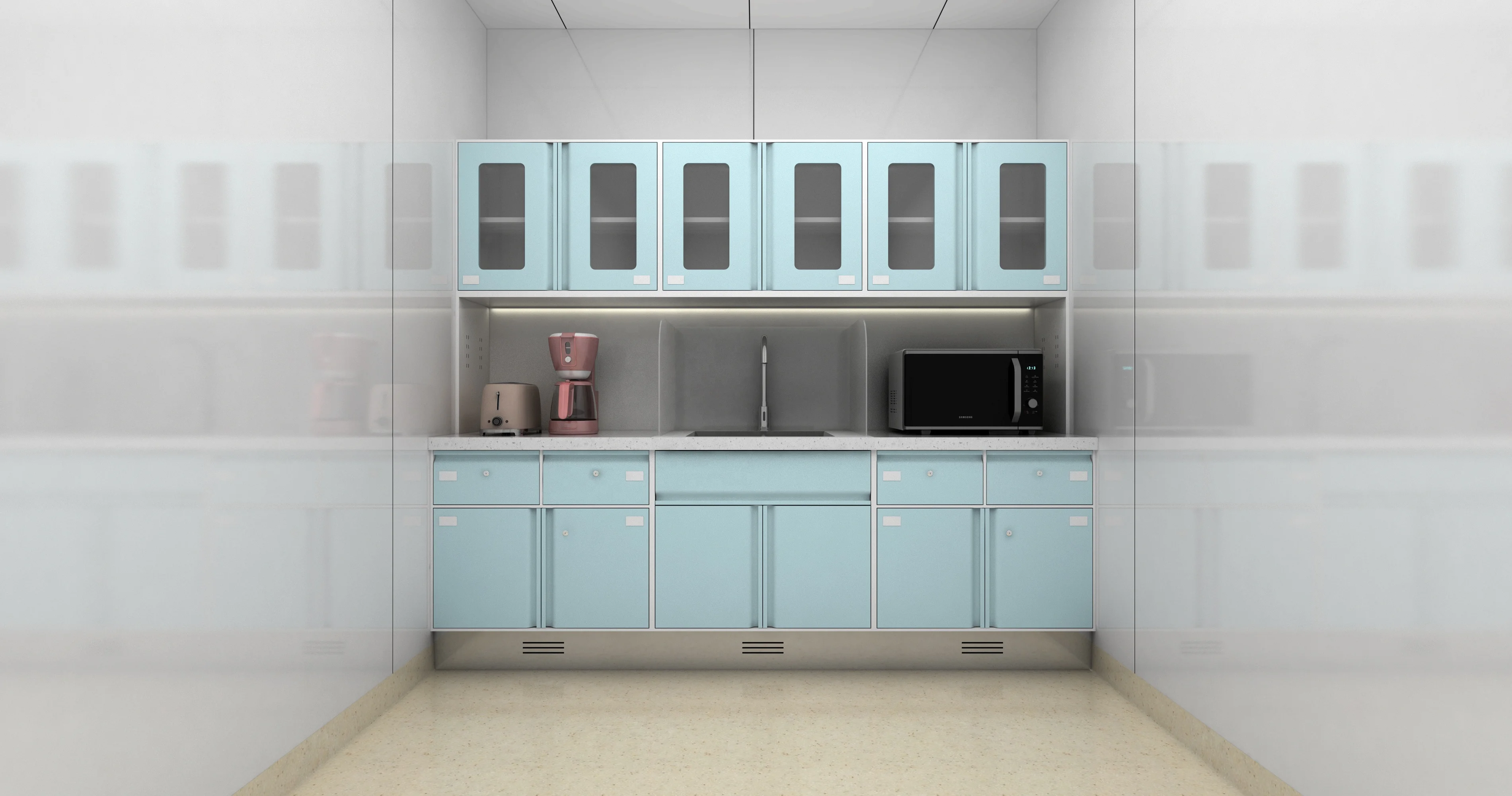 Customized Modern Stainless Steel Storage Cabinet for Hospitals Hotels Schools-Durable & Eco-Friendly with 5-Year Warranty 4
