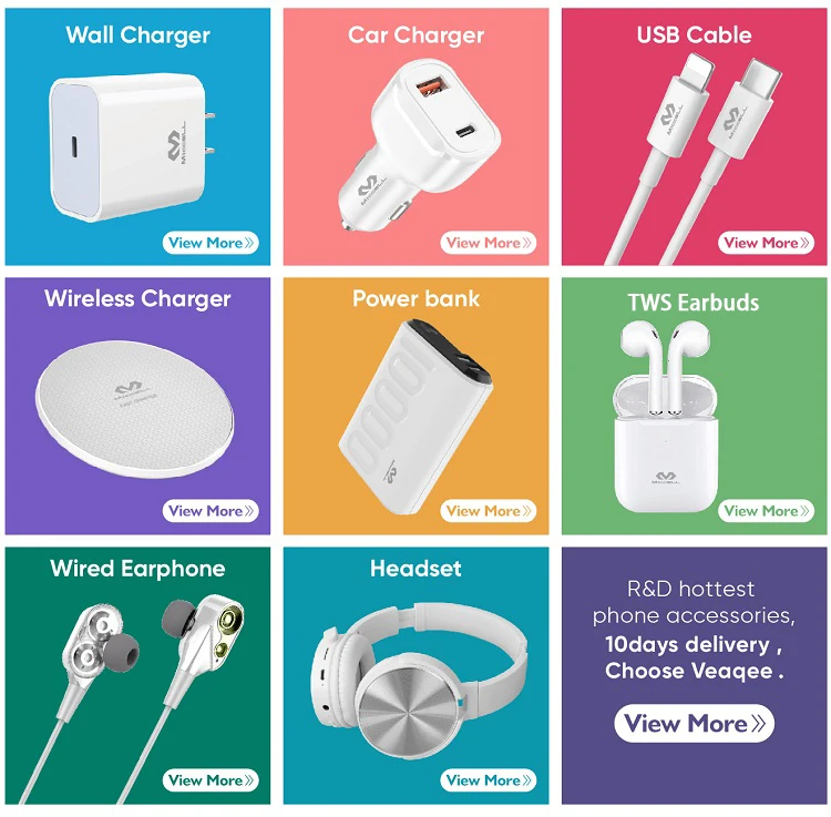 OEM mobile phone accessories branded wholesale 2.4A 3.4A QC3.0 PD18W usb charger guangzhou China charger accessories