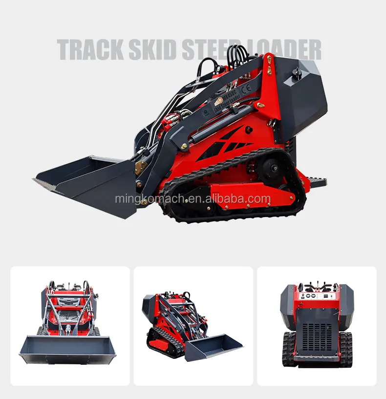 Mini Loader Skid Steer Max Lifting Power 450kg Track Skidsteer For Sale ...