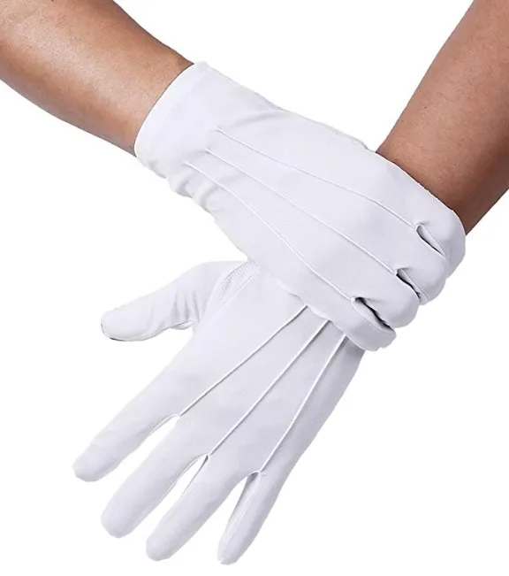 Top Latest Design Your Own Cotton Masonic Custom White Gloves for Unisex in Cheap Price