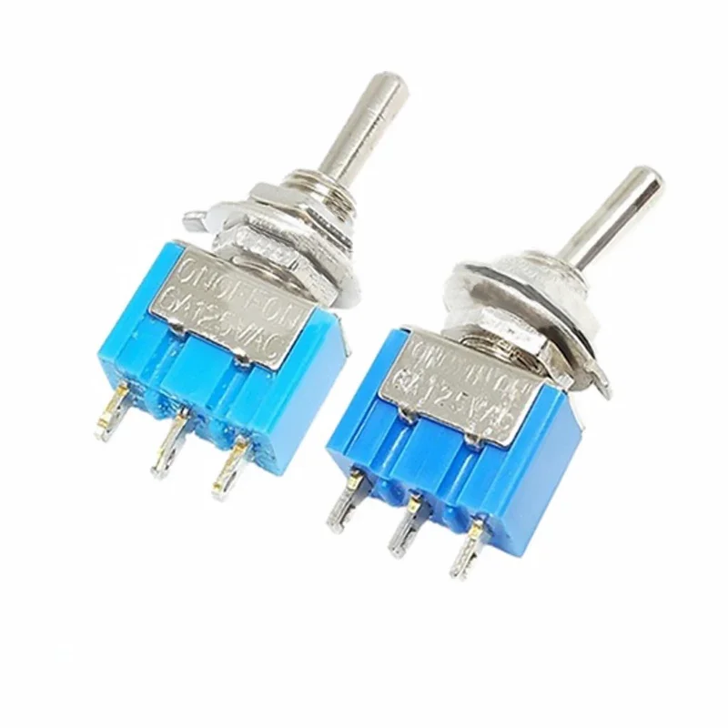 Diy Toggle Switch On-off-on / On-off 3pin 3 Position Latching Mts-103 ...