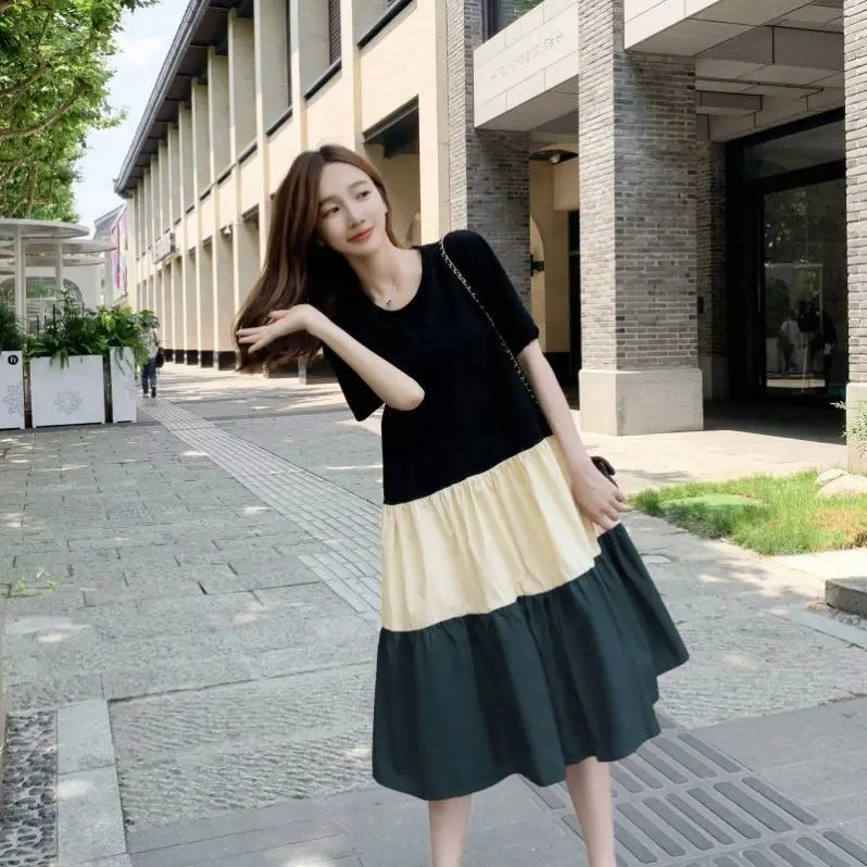 apparel korean black dress MQTIME