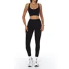 Black bra+leggings