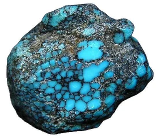 ARIZONAの珍しいブルーカラーの貴石ターコイズキングマンスパイダー