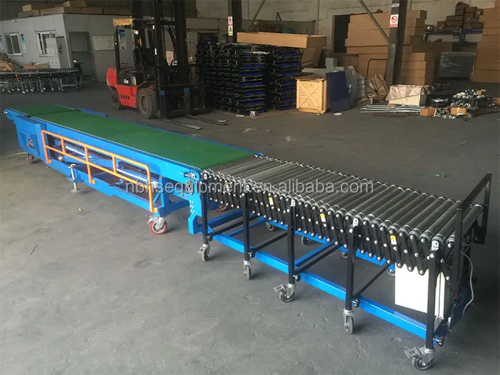 Mobile Container Unloading Powered Belt Conveyor