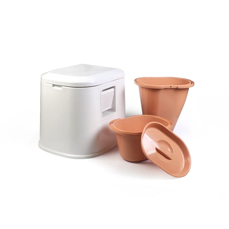 China 7l Waterless Plastic Square Portable Composting Toilet For