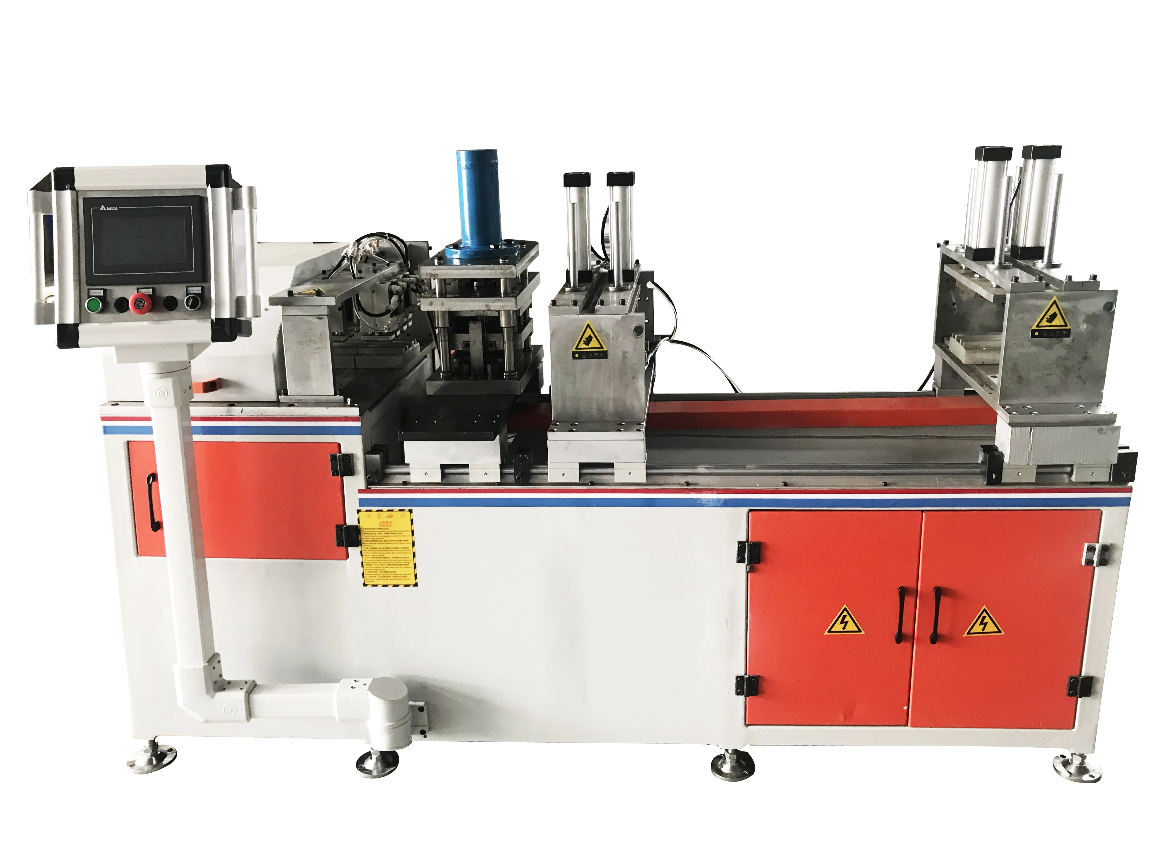 Automatic Punching  and Cutting Machine for Solar Panel Pole Mounting Clamp  Aluminum Profile