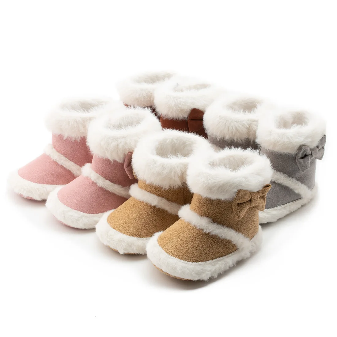Autumn Winter Newborn Baby Boy Girl Moccasin Boots Crib Shoes