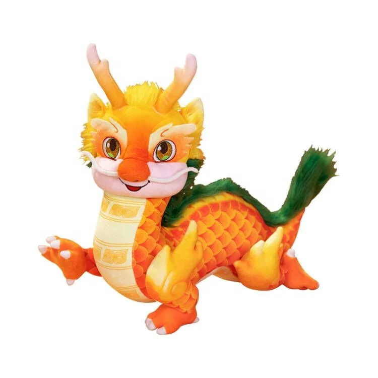 Factory Direct Year of the Dragon Mascot Long Chenchen Doll 2024 Spring Festival Gala Doll Plush Toy