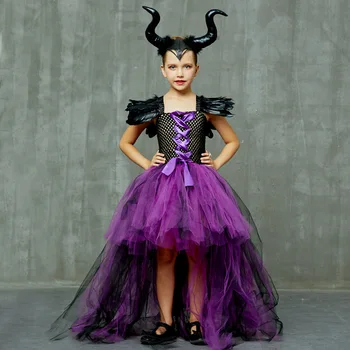 Vampire Princess Halloween Costume Dress for Girls - Gothic Tutu