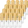 Clear Bottles with Gold Pumps