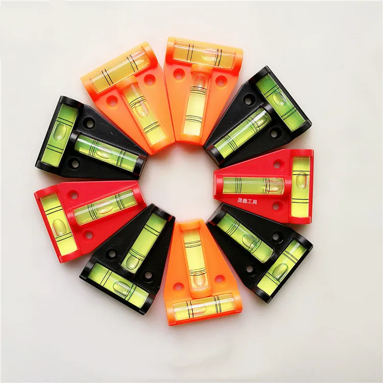 TEBAK Magnetic T-type Spirit Level Bubble Scope Triangle Vertical Horizontal Level Bubble Shell Measuring Tools