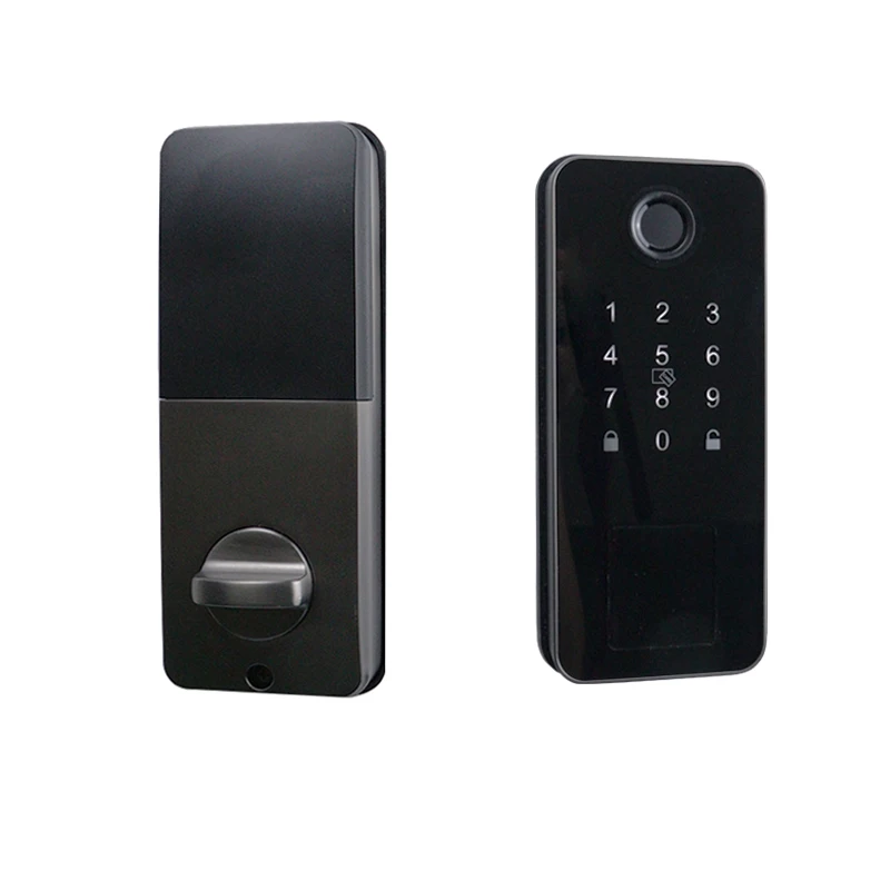 Smart Lock Tuya Wifi Keyless Biometric Round Fingerprint Security Anti