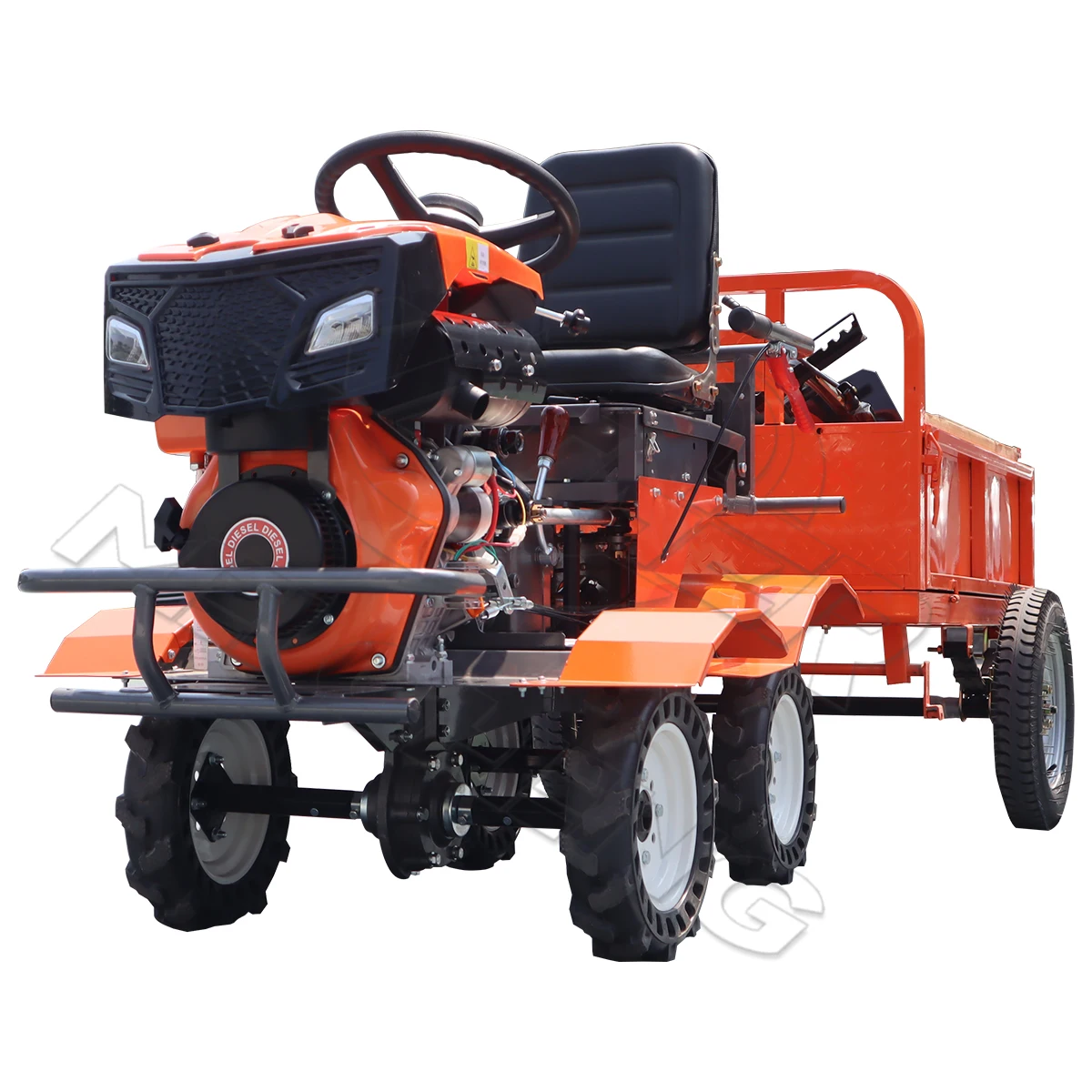 Multifunctional 4WD Ride on Cultivator Micro Power Tiller New Farm Tool Orchard Dryland Paddy Field Rotary Tillage Motocultor