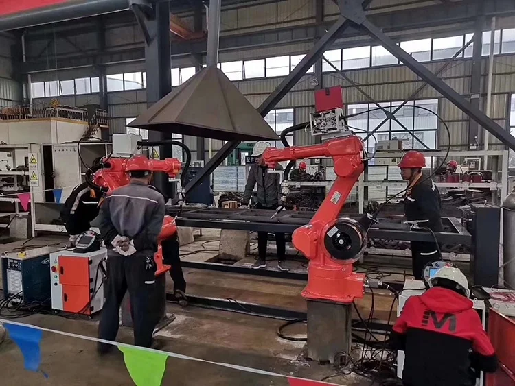 Axis Industrial Robotic Arm With OTC Welder Machine MIG Welding Robot