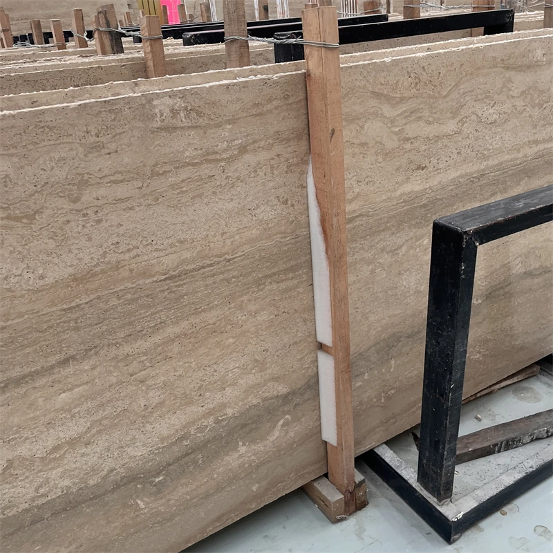 product good price italy silver grey travertine slab for interior and exterior wall cladding decor-3