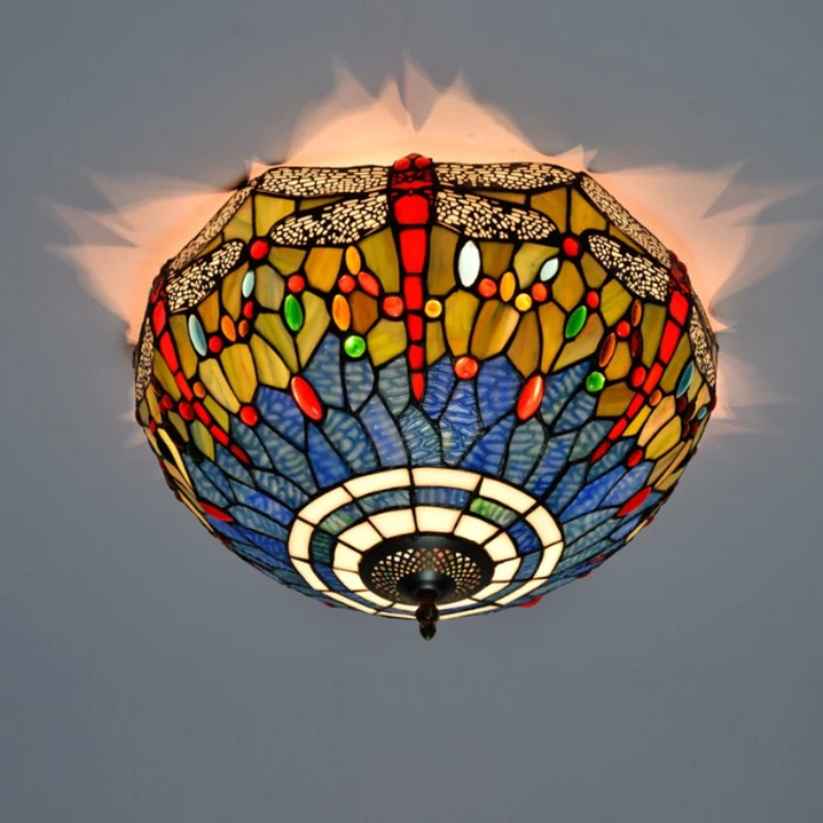 Tiffany Avize Vintage Dragonfly Lamba | İç Mekan Aydınlatması