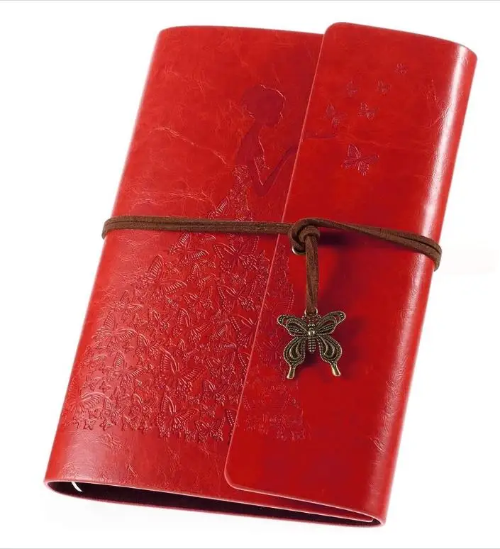 Кожаный дневник, винтажный блокнот на спирали, принимаем индивидуальный логотип, вставленные страницы, альбом для эскизов в подарок для девочки