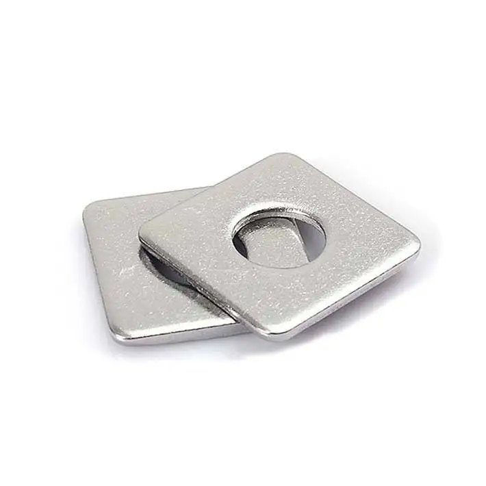 China supplier Zinc Plated Steel Round Washer With Square Hole