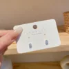 4 pendientes pequeños de circonita de 3 mm