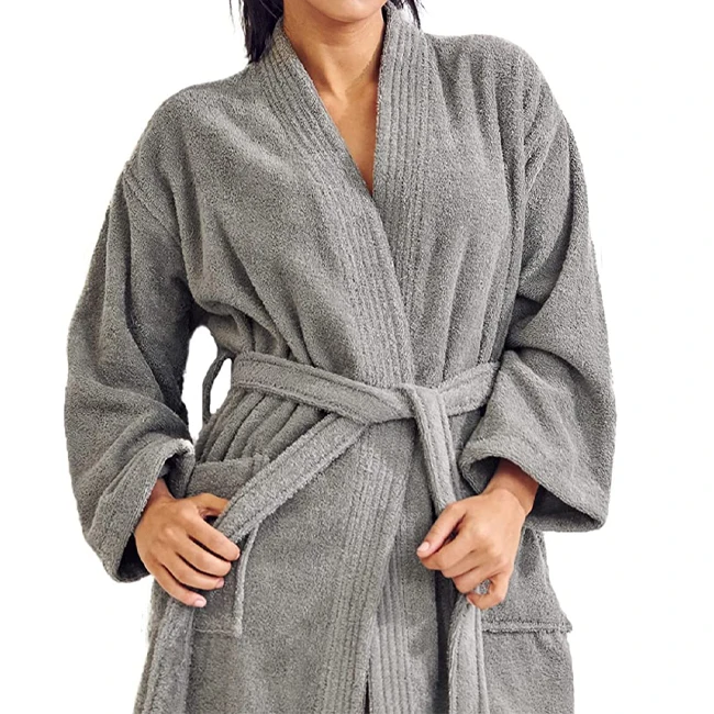 Le donne vestaglia 100% cotone shangrila accappatoio set yukata giappone  unisex hotel di lusso bianco da bagno in spugna accappatoio per la spiaggia  E