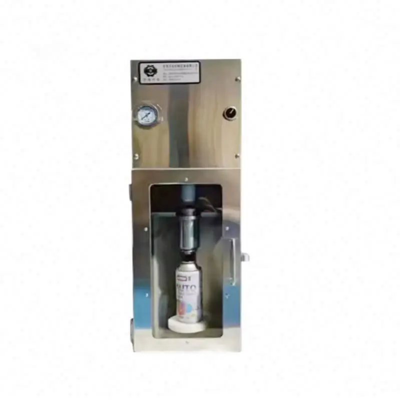 Small Semi-automatic Self-spraying Filling Machine Aerosol tank Filling Equipment Freshener Manual Spray Can Filling Machine