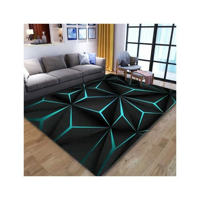 Z140 Luxury Decoration Floor Mat 3D Print Vision Technology Sense Carpet for Living Room