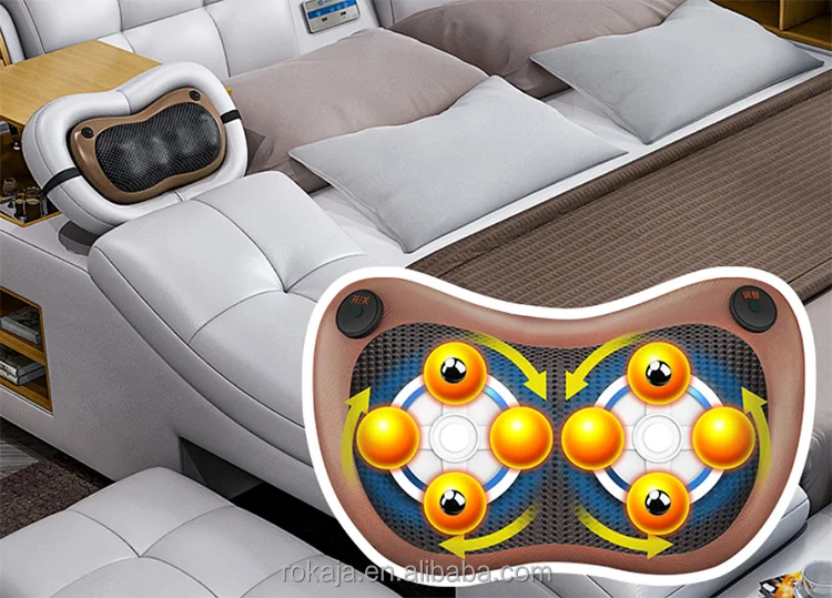 Modern King Size Bedroom Sets Multifunctional Massage Electric Beauty