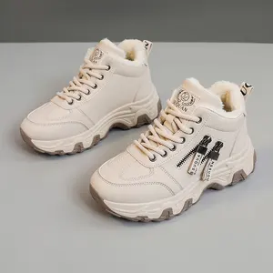 ZY7827 Women's Casual Walking Sneakers Height Increasing Breathable Chunky Solid Walking Sneakers