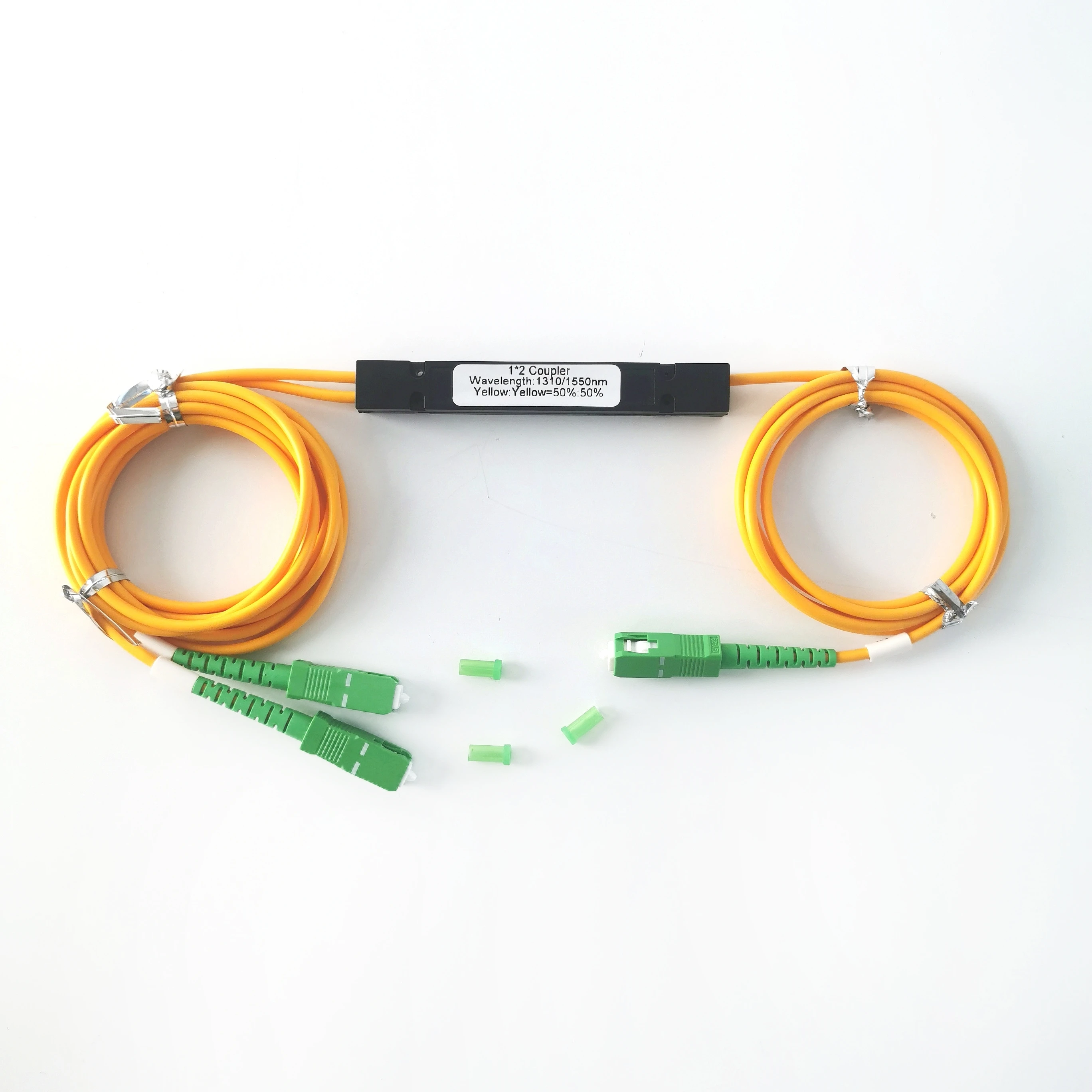 High Quality FTTH 2 Way Optic Fbt Splitter 25/75 Unbalanced Fiber Coupler With SC/APC Connector