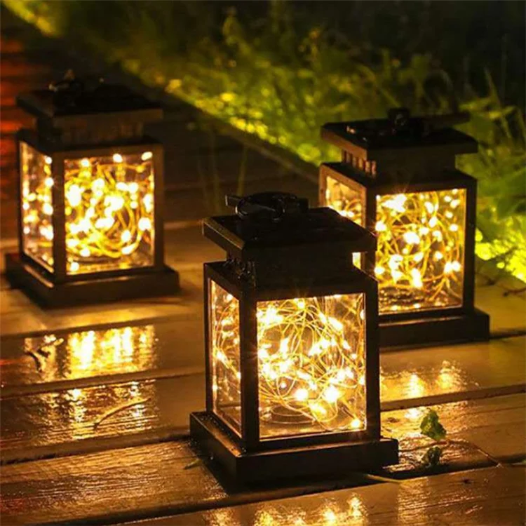 Solar LED Lights Outdoors Focus Floor Lanterns Panel Christmas Terraza Indoor Hanging Balcony Birds Decorate Light Garden
