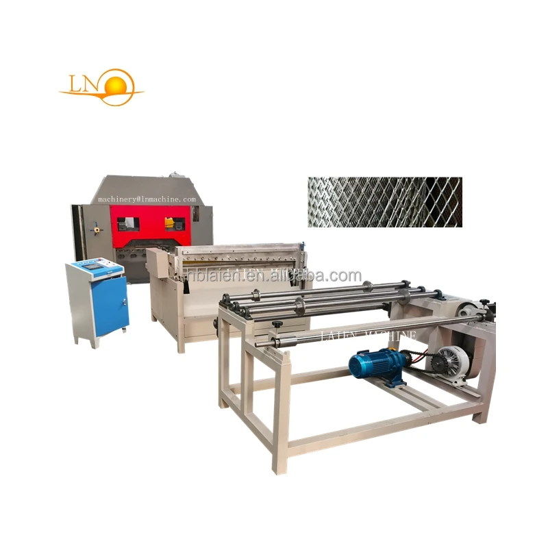 High Speed Spiral Filter Core Expanded Metal Mesh Making Machine Expanded Metal Machine for air Filter