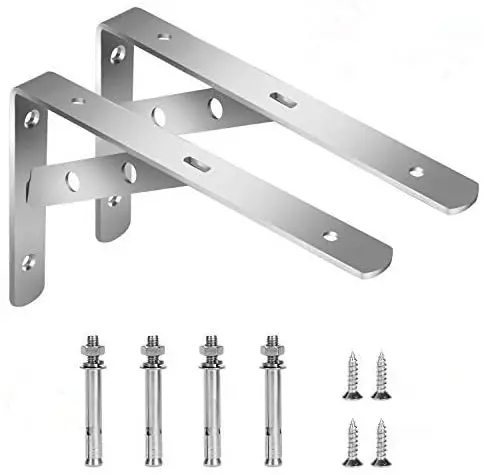 L Shape 150mm Book Shelf Bracket Floating Shelves Brackets Corner Brace Shelf Support Bracket