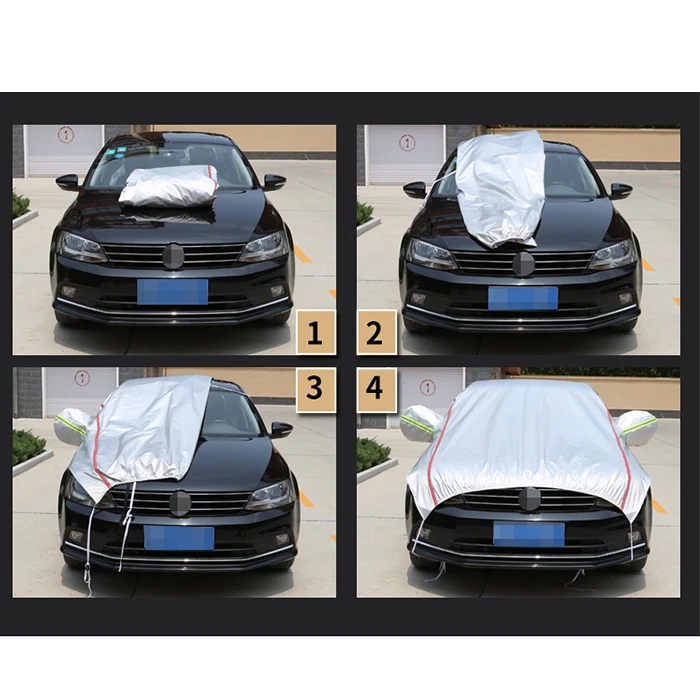 Car Half Cover Auto Cover Anti Snow Frost Ice Shield Dust Protector