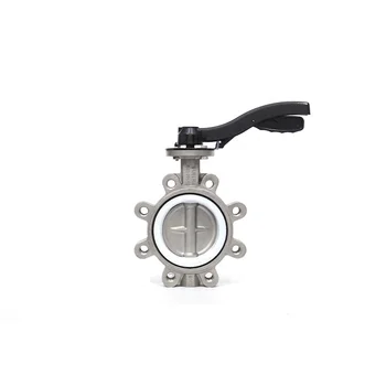 Tianjin Chinese Butterfly Valve Stainless Steel Lug Flanged Soft Seal Butterfly Valve Manual Flangetoclamp Butterfly Valve