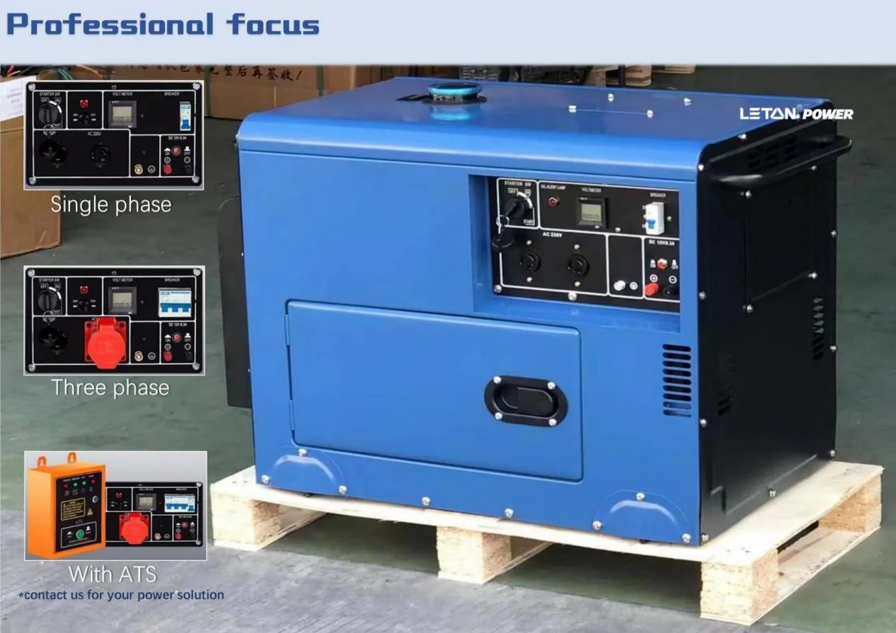 10kva Silent Diesel Generator For Home Silent 1/3 Phase Sound Proof