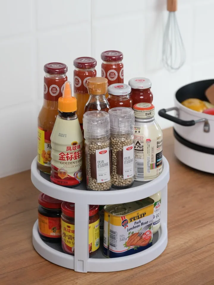 25cm Kitchen Organizer Durable Multi-use Lazy Susan Seasoning