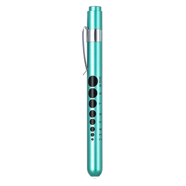 Portable Mini LED Pocket Pupil Pen Light Green Or Pink shell Light Medical Pen Torch