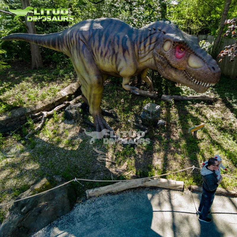 リアルなT-rexティラノサウルスレックス等身大アニマトロニック巨大