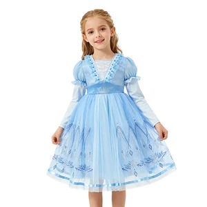 Girls' Children Christmas TV & Movie Princess Cosplay Costumes Polyester Wholesale Dresses for Carnival Parties