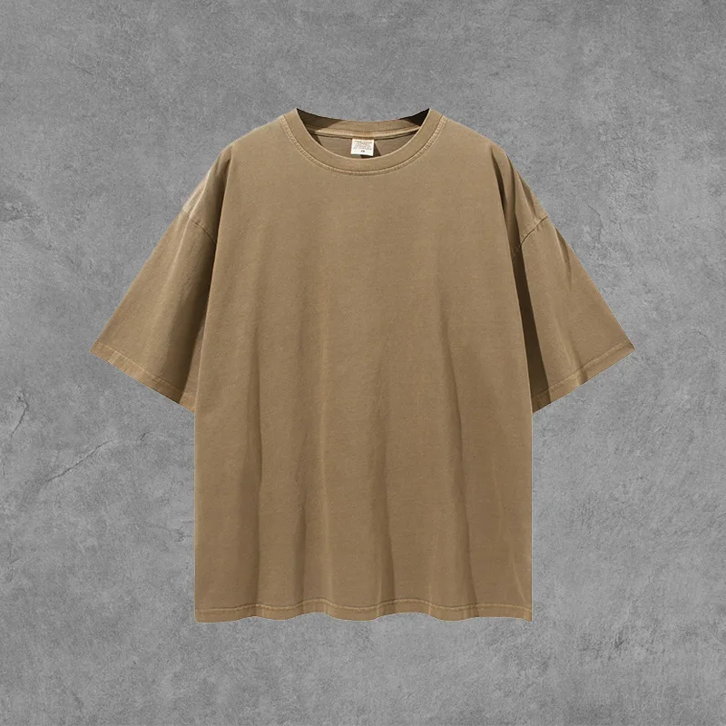 Evertop Oem Vintage T Shirt Camisas Men Big Tal Custom Washed Blank T