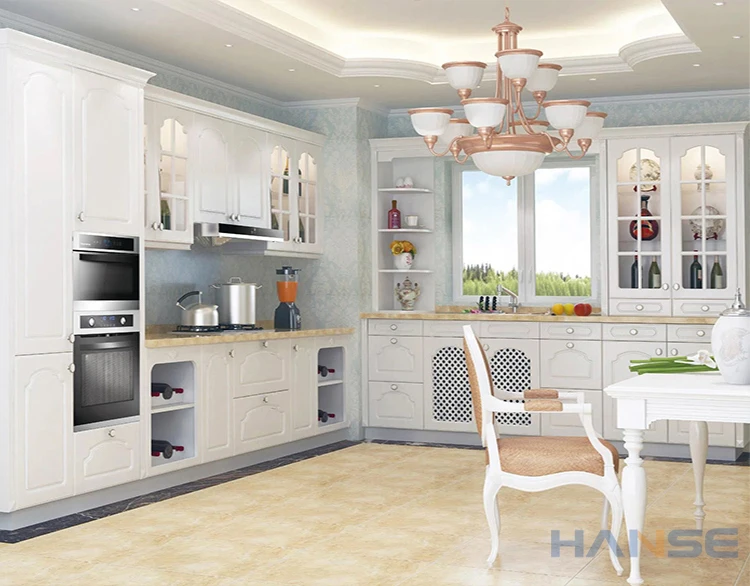 Modern Dining Room Rta Kitchens Set Design Readymade White Pvc