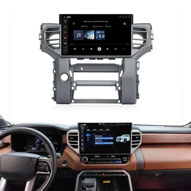 14.6 Inch Android Car Touch Screen Radio With Amplifier Mirror Link Carplay Gps Wifi Usb
