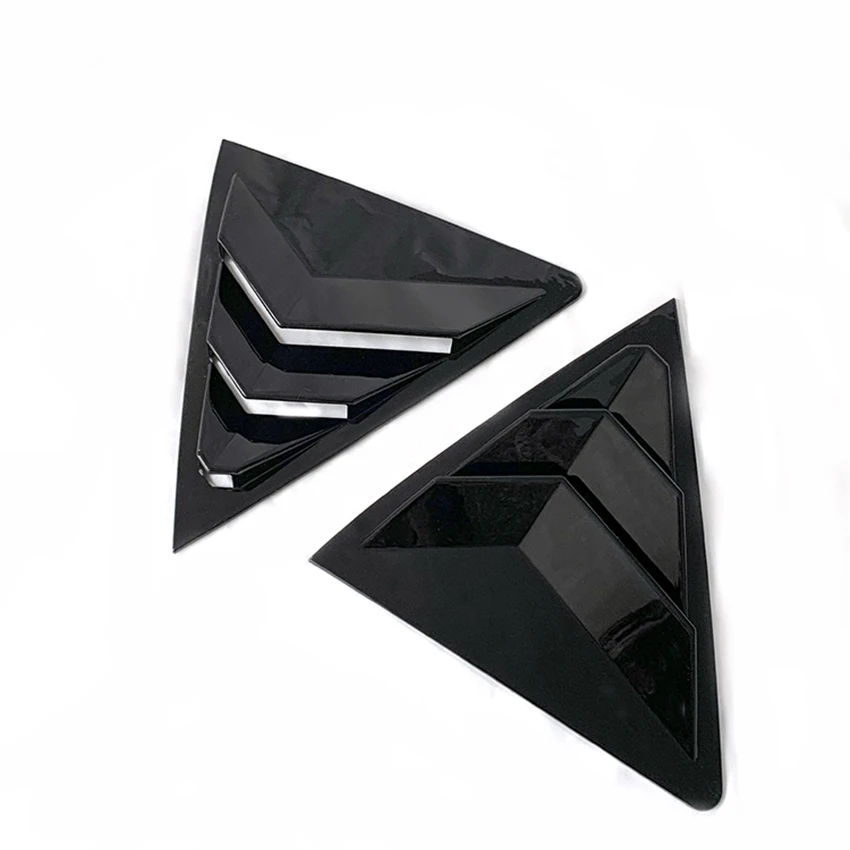 product tiypeor car rear side window louver rearview side vent window shutter cover trim for toyota corolla 2014   2018 2015 2016 2017-5