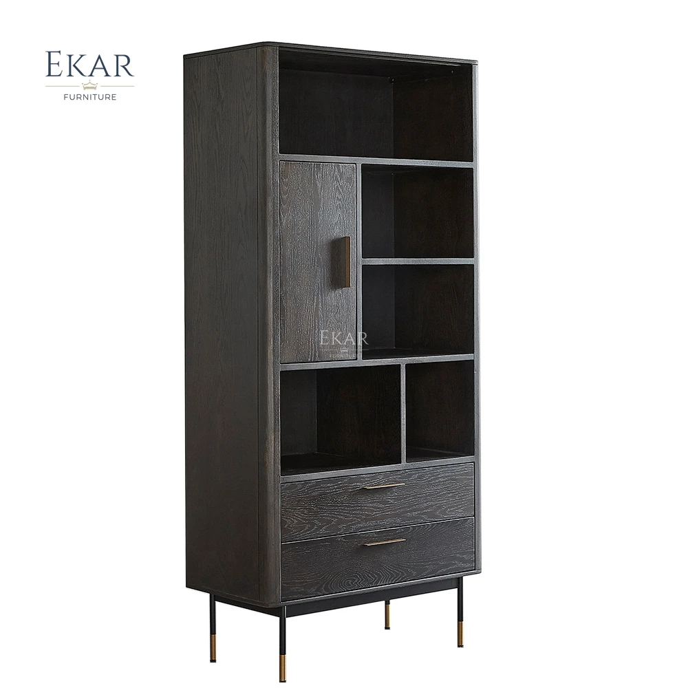 EKAR FURNITURE  classic design office furniture solid bookcase wooden bookcase cabinet