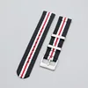 black white red-silver buckle