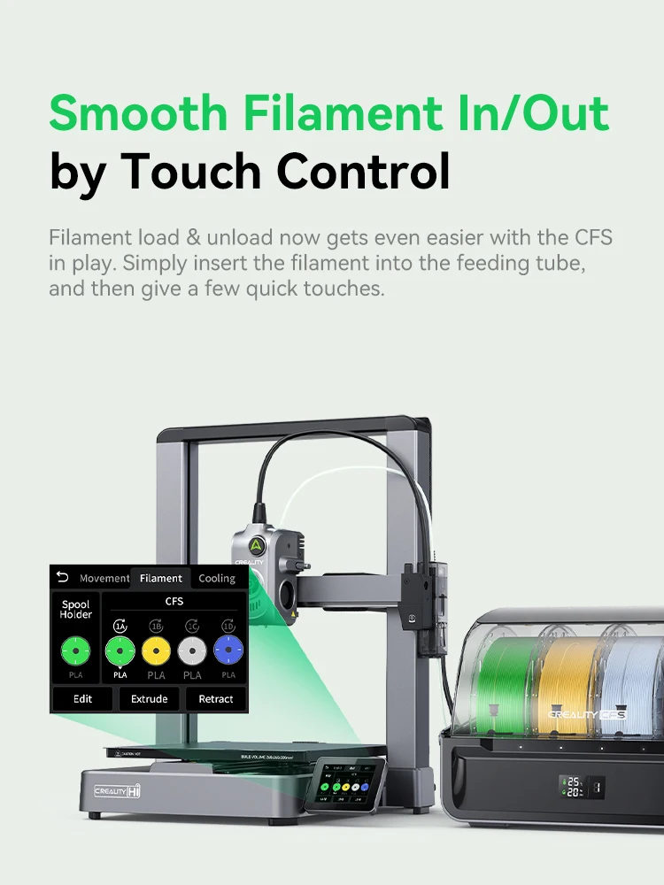 New Creality Hi Combo 3D Printer Model Multi-color Desktop 3D Printing With Intelligent CFS Fast Print Speed 500 Mm/s