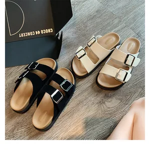 Wholesale Ladies Birkenstocks PVC Shoes Chunky Sleepers for Slippers for Women Spring Season