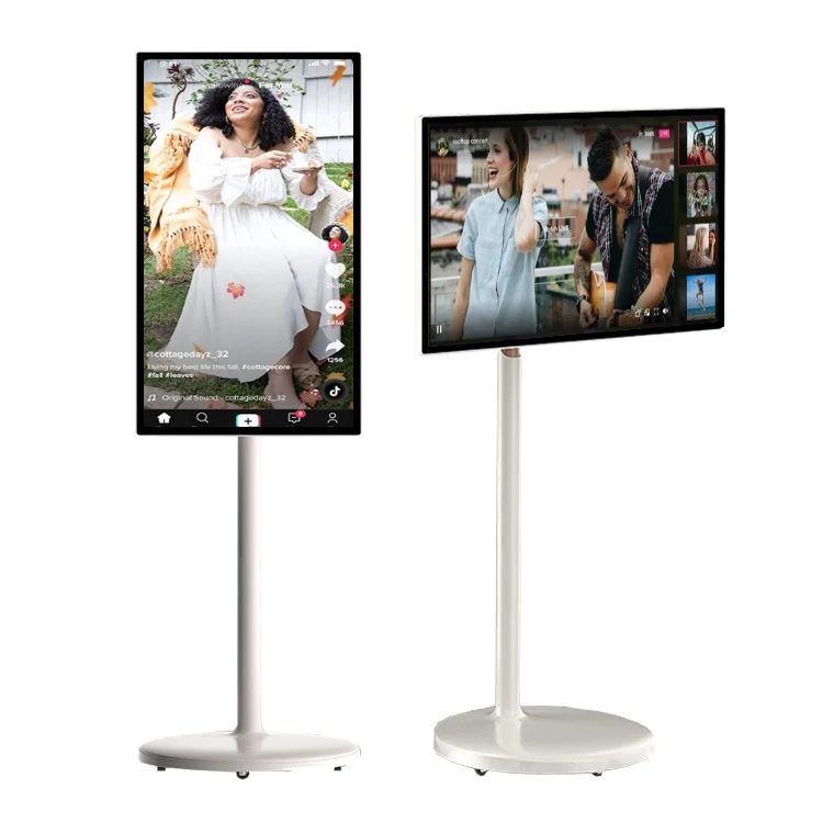 Smart 4+32G Android 11 Mobile TV 32 Inch Touch Screen Portable Monitor for Yoga Fitness LED Video Game Player 27 Inch TV